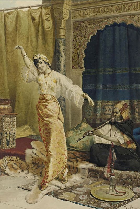 Harem Dancer as a canvas print