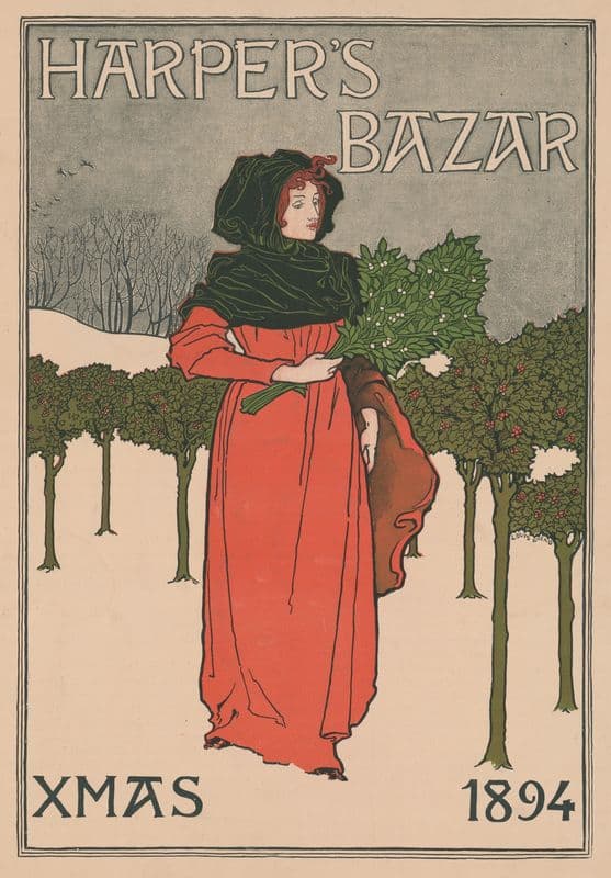 Harper’s Bazar, Xmas 1894 as a canvas print