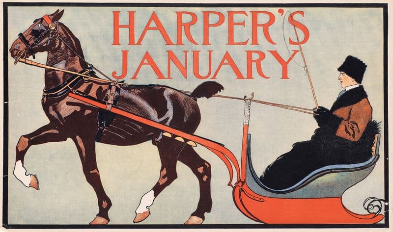 Harper’s January as a canvas print