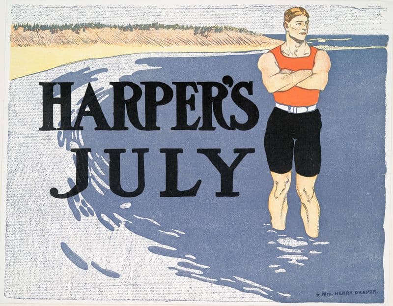 Harper’s July as a canvas print