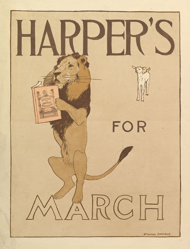 Harper’s, March as a canvas print