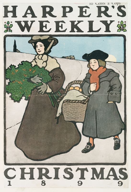 Harper’s Weekly, Christmas 1899 as a canvas print