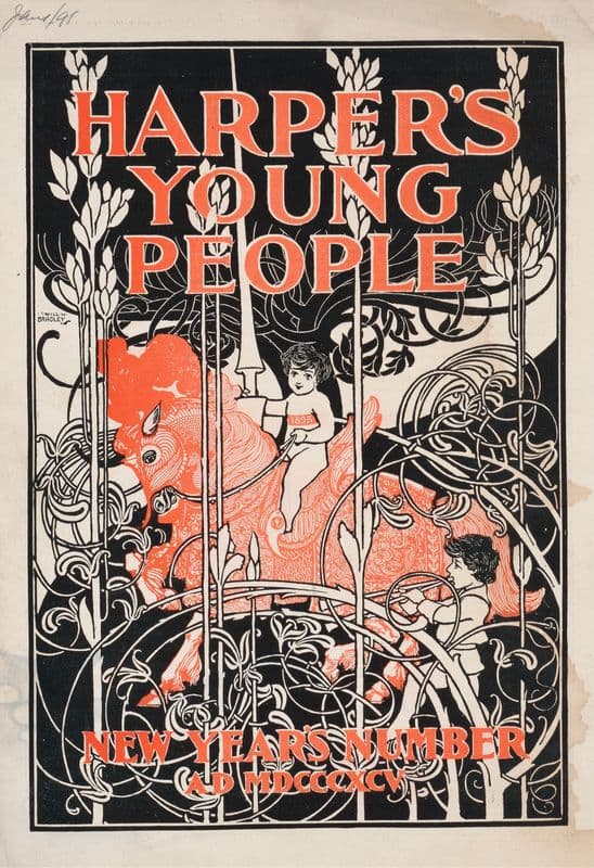 Harper’s young people – New Year’s number as a canvas print