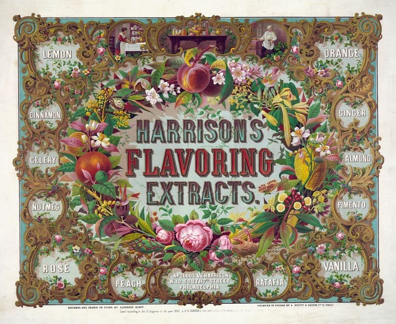Harrison’s flavoring extracts. Phila. as a canvas print