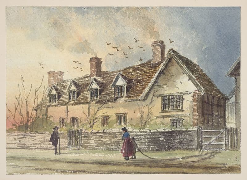 Haunts of Shakespeare Pl.03 (19th century) as a canvas print