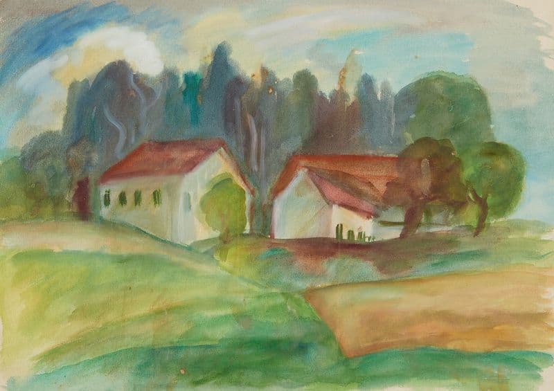 Häuser (after 1938) as a canvas print