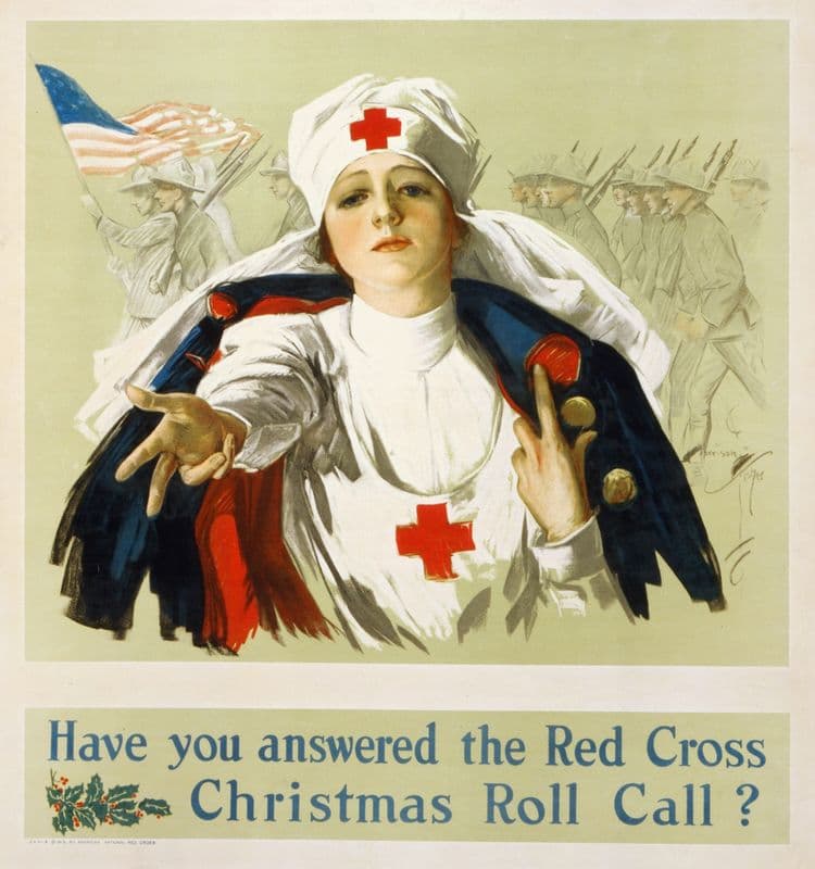 Have you answered the Red Cross Christmas roll call as a canvas print