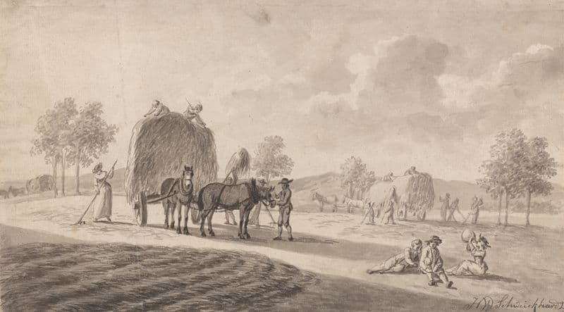 Haymaking as a canvas print