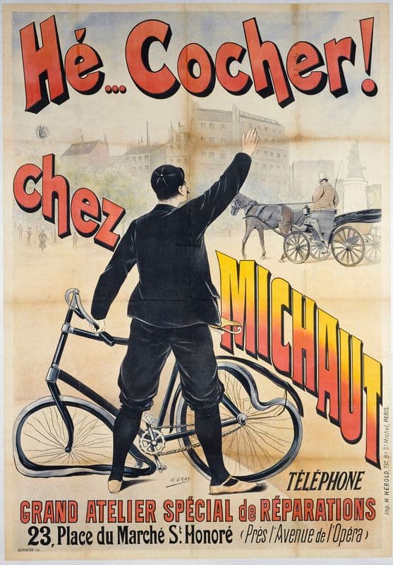 Hé…Cocher! chez MICHAUT as a canvas print