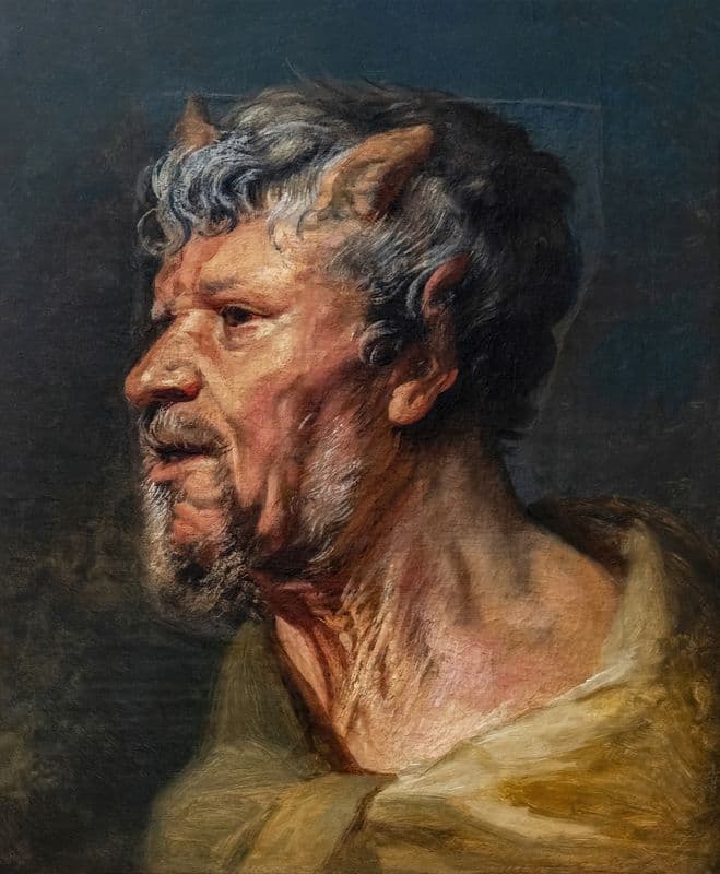 Head of a Faun as a canvas print