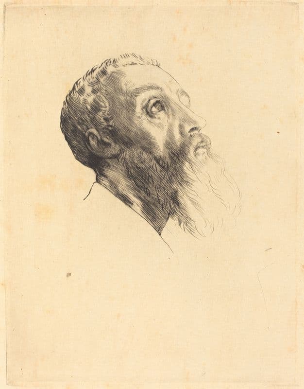 Head of a Model (Tete de modele) as a canvas print