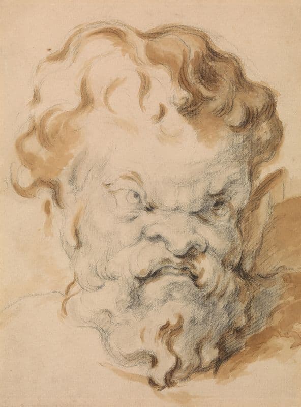 Head of Silenus (1855–1906) as a canvas print