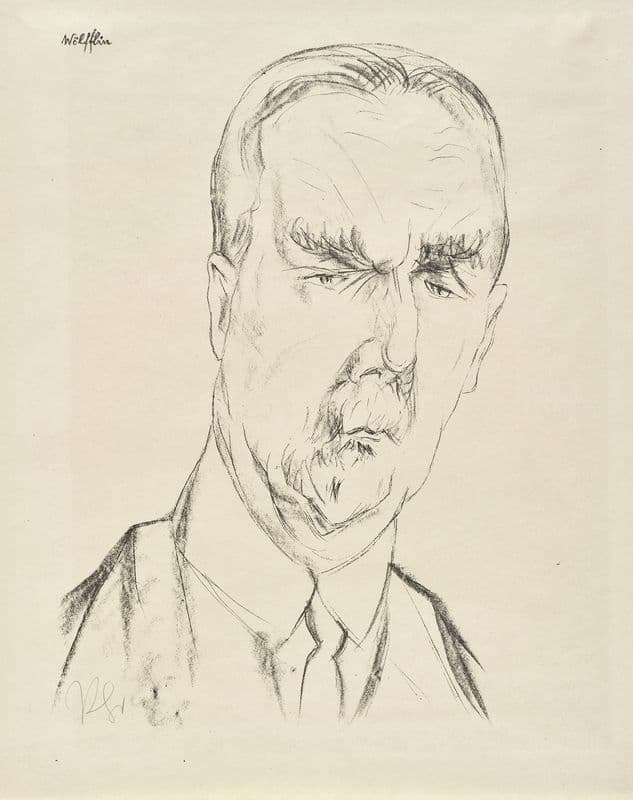 Heinrich Wölfflin as a canvas print