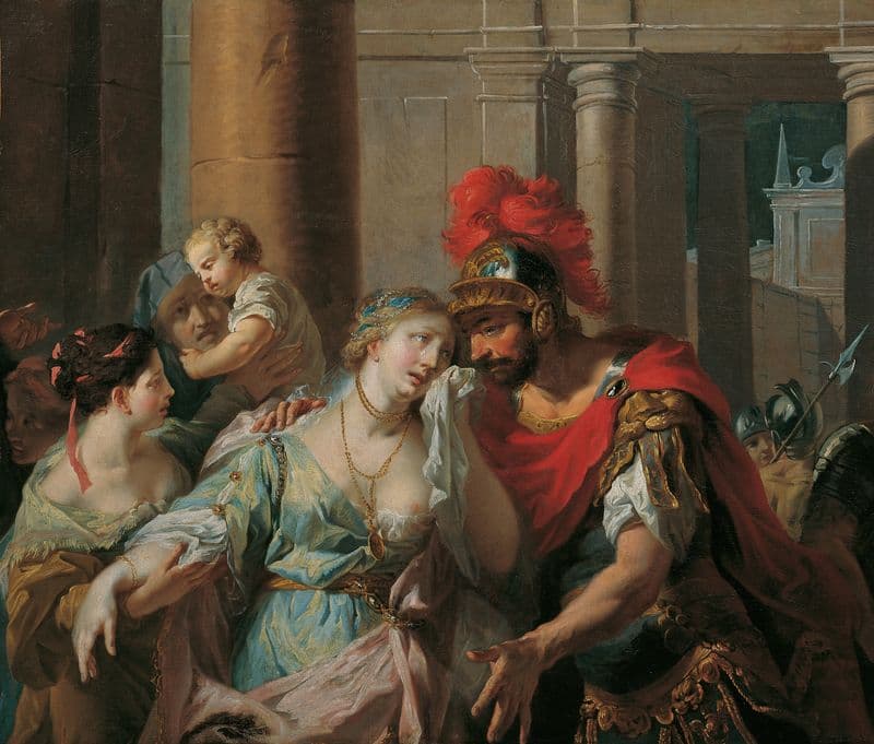Hektors Abschied von Andromache as a canvas print
