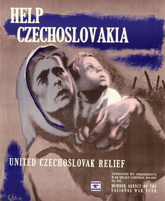 Help Czechoslovakia as a canvas print
