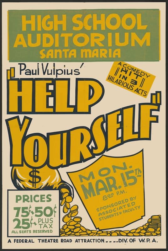 Help Yourself (1934-1943) as a canvas print