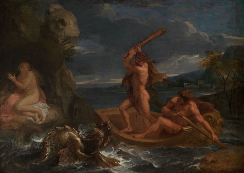 Heracles frees Hesione (ca 1650-1655) as a canvas print