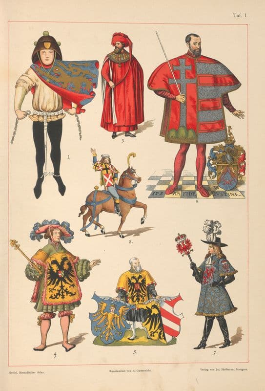 Heraldischer Atlas Pl.01 as a canvas print