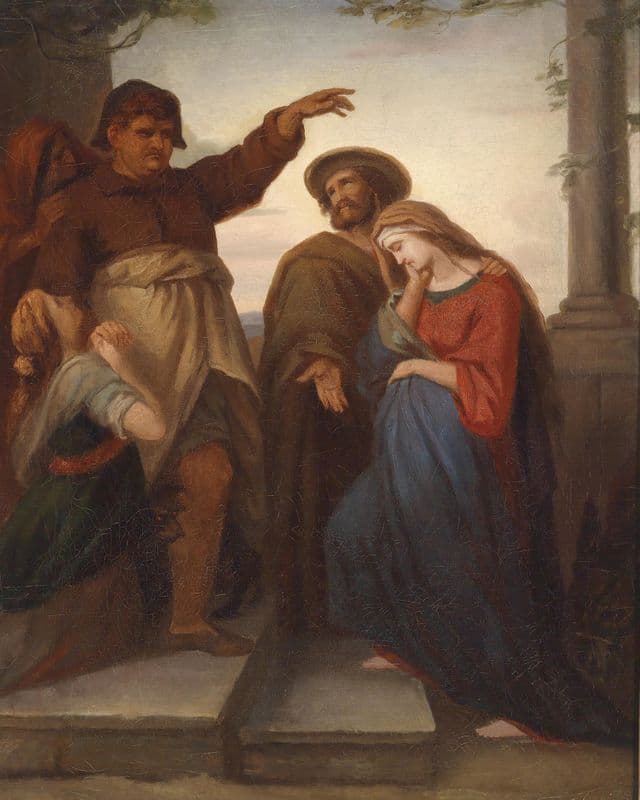 Herbergssuche as a canvas print