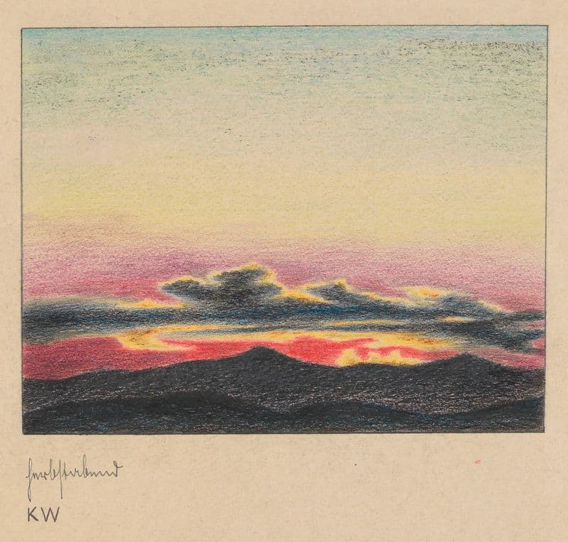Herbstabend (around 1924) as a canvas print