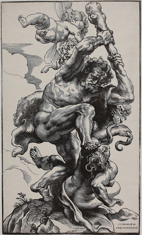 Hercules Slaying Envy (1633–1634) as a canvas print