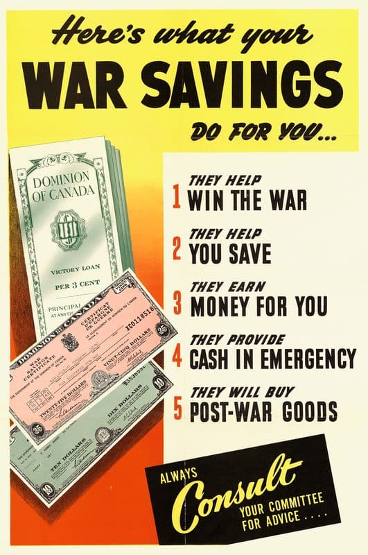 Here’s What Your War Savings Do For You… as a canvas print