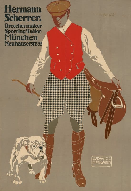 Hermann Scherrer Breechesmaker Sporting-Tailor as a canvas print