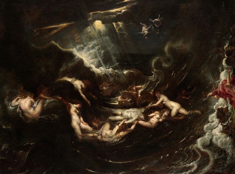 Hero And leander (Ca. 1604) as a canvas print