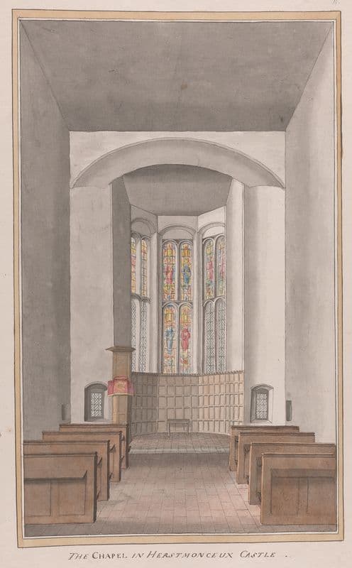 Herstmonceux Castle, East Sussex: The Chapel as a canvas print