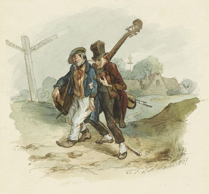 Herumziehende Musikanten as a canvas print