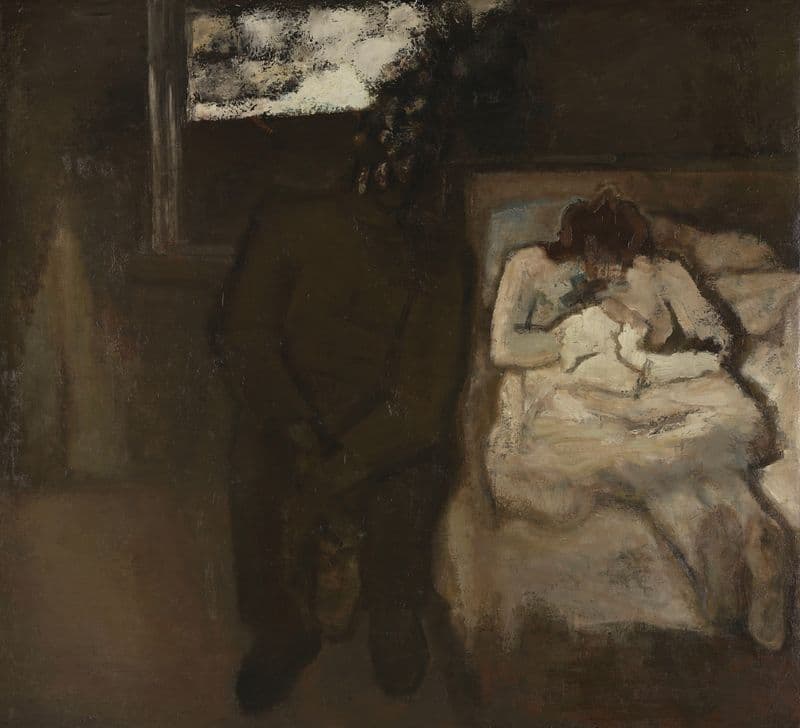 Het afscheid as a canvas print