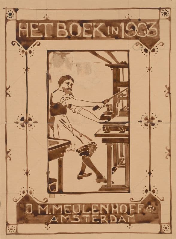 Het boek in 1903 as a canvas print