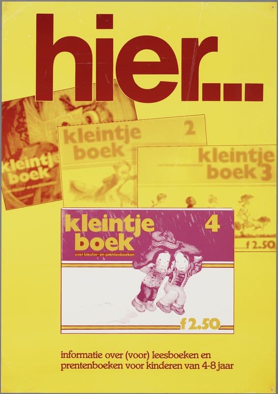 hier … kleintje boek 4; informatie over (voor)leesboeken en prentenboeken voor kinderen van 4-8 jaar as a canvas print