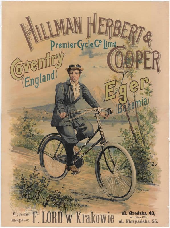 Hillman Hrtbrt and Cooper Prmier Cycle Co. Limd. (1890s) as a canvas print