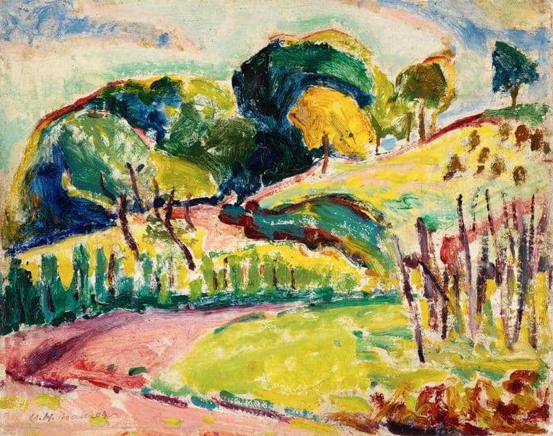 Hills (C. 1908) as a canvas print