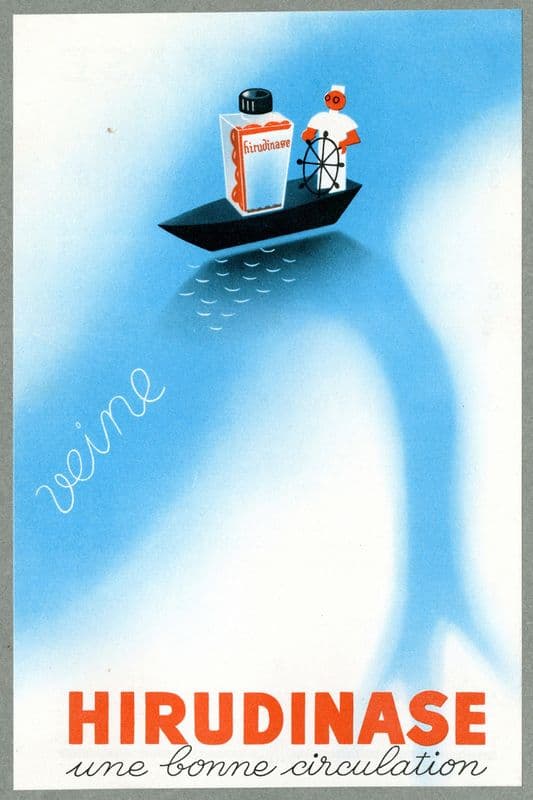 Hirudinase (1910-1950) as a canvas print