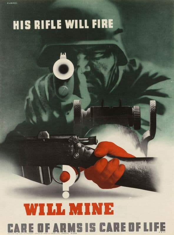 His Rifle Will Fire – Will Mine as a canvas print