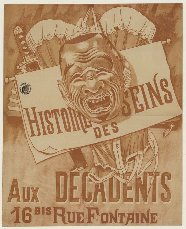 Histoire des seins aux décadents, 16bis rue Fontaine as a canvas print