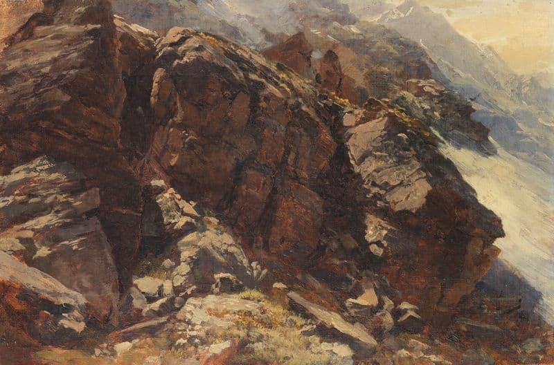 Hochgebirgsstudie as a canvas print