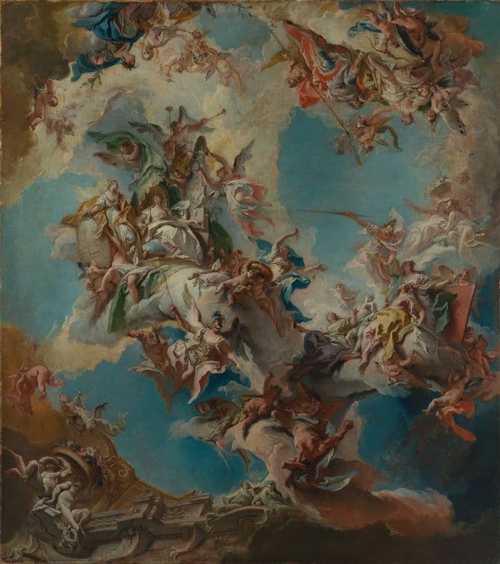 Hochherzigkeit, Freigebigkeit und die Künste as a canvas print