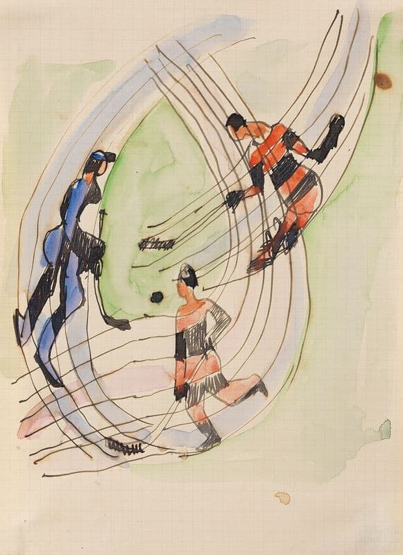 Hockeyspieler as a canvas print