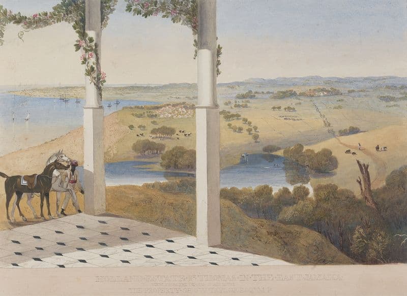 Holland Estate, St. Thomas in the East, View from the Change of Air House (between 1820 and 1821) as a canvas print