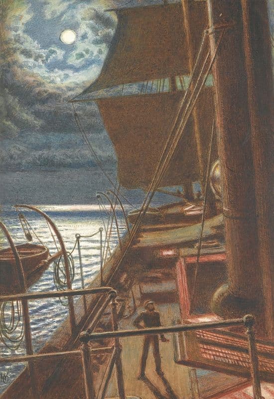 Homeward Bound (The Pathless Waters) as a canvas print