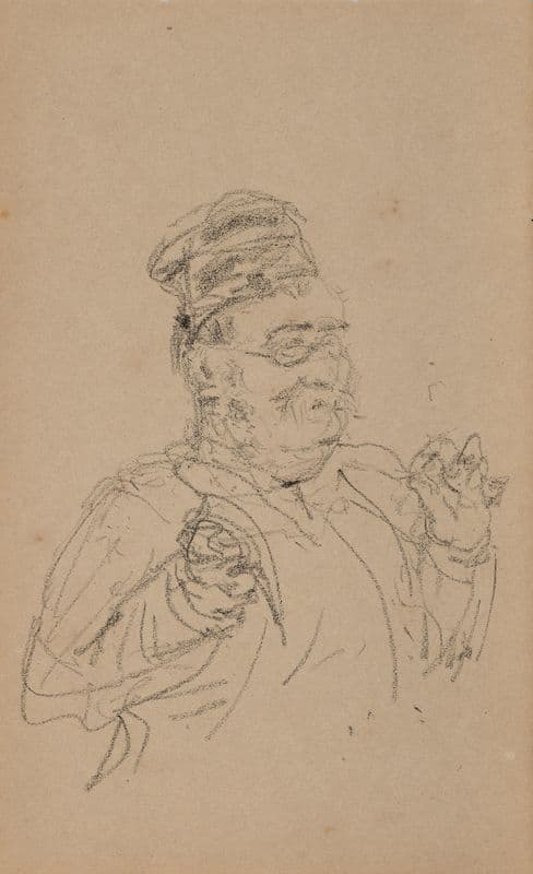 Homme à la toque as a canvas print