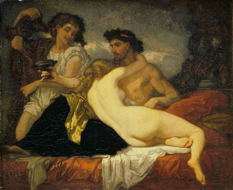 Horace and Lydia as a canvas print