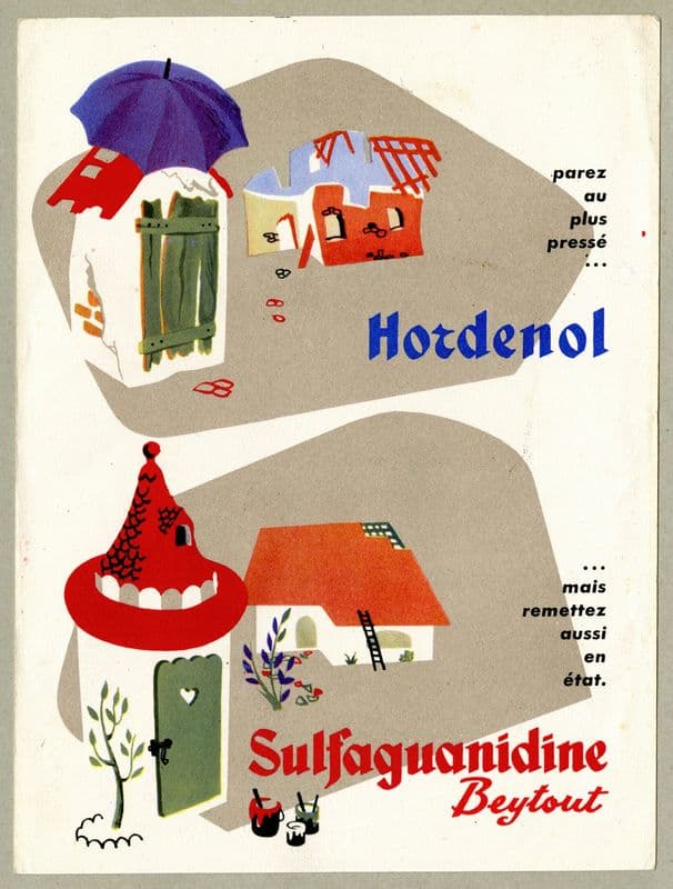 Hordenol, Sulfaguanidine (1910-1950) as a canvas print