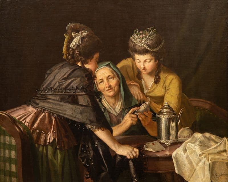 Hos spågumman as a canvas print