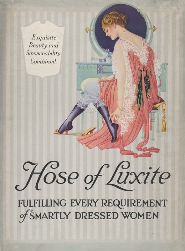 Hose of Luxite (circa 1918) as a canvas print