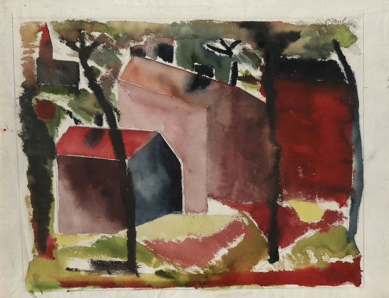 Houses (1926–29) as a canvas print