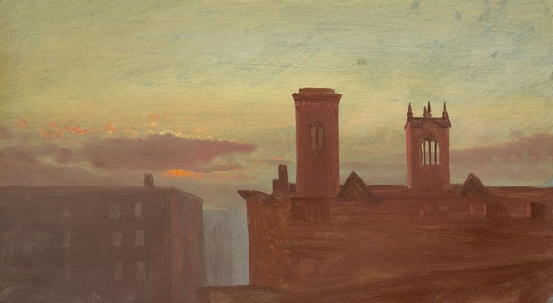Housetops (ca. 1867) as a canvas print